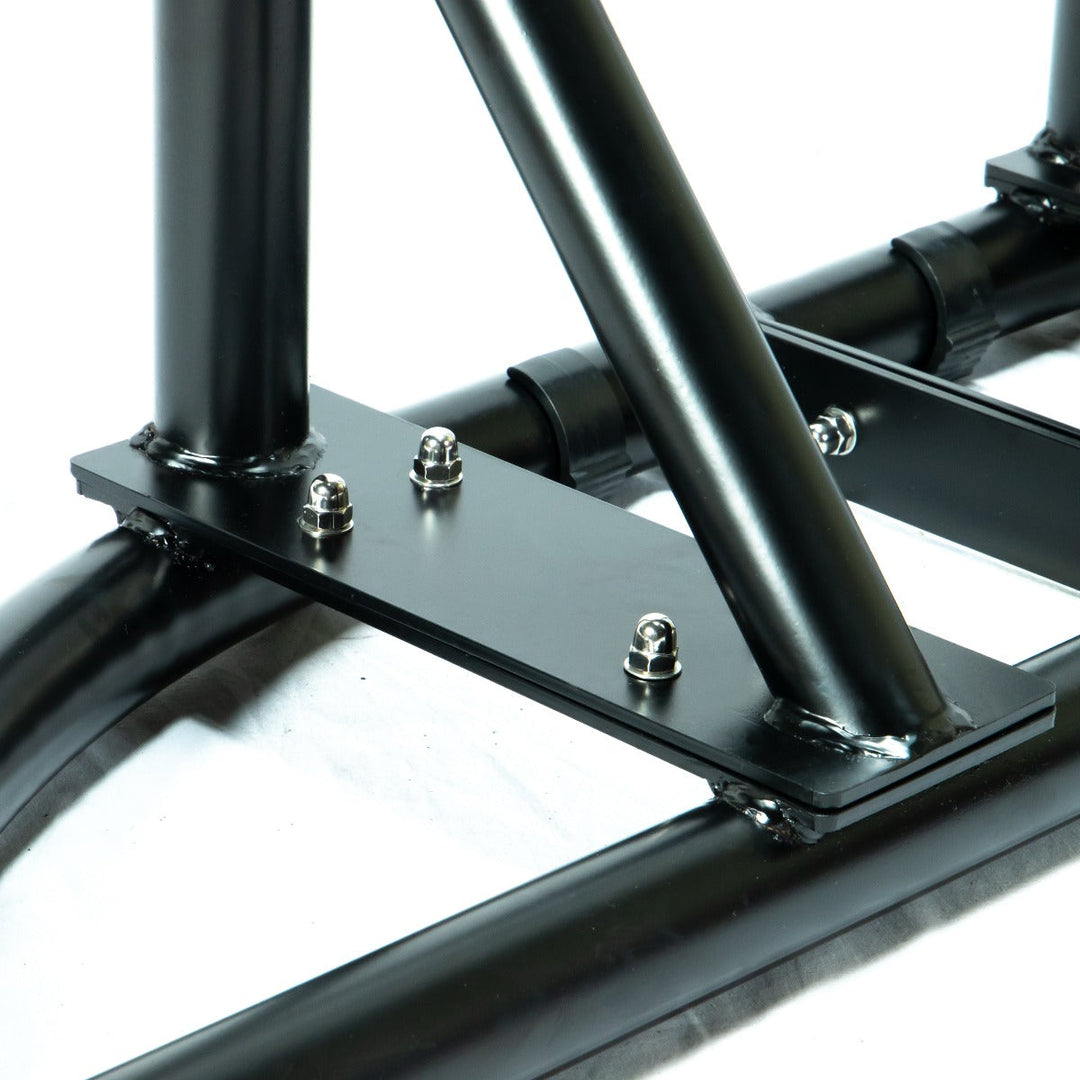 Tonia Double Seater Hanging Swing With Stand For Balcony , Garden Swing (Black) Braided and Rope