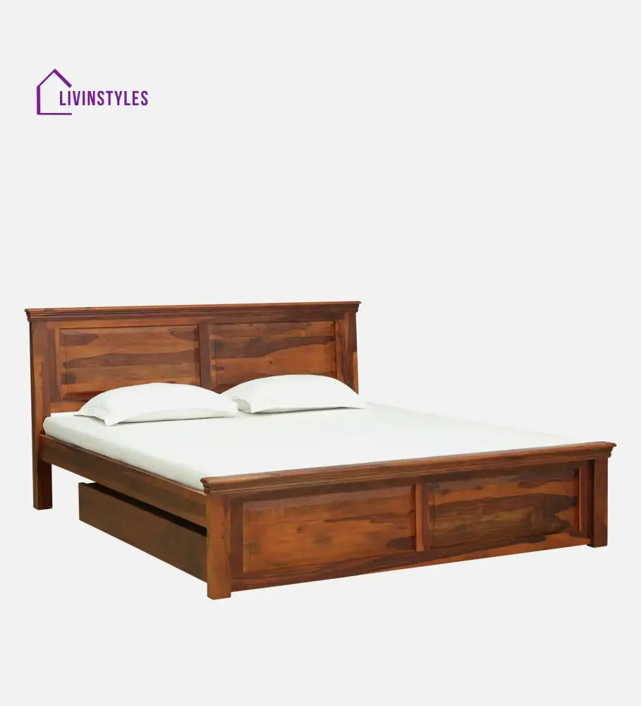 Kanishka Solid Wood Storage Beds With Drawer Bedroom Furniture Sets