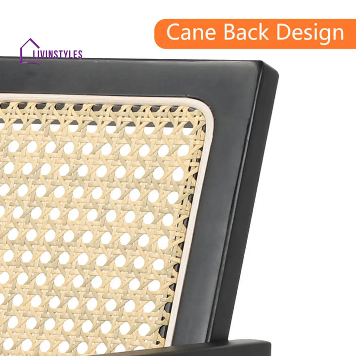 Esha Solid Wood Rattan Cane Chair Set Of 2
