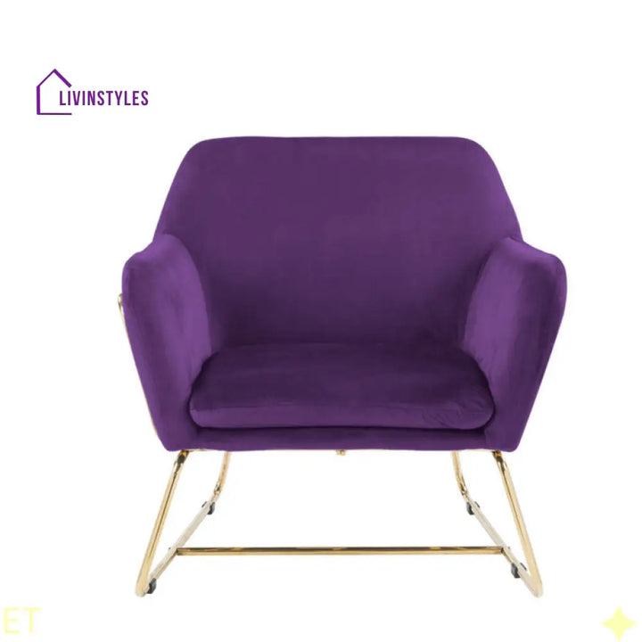 Eshani Metal and Fabric Arm Chair | Living Room Chair | Lounge Chair