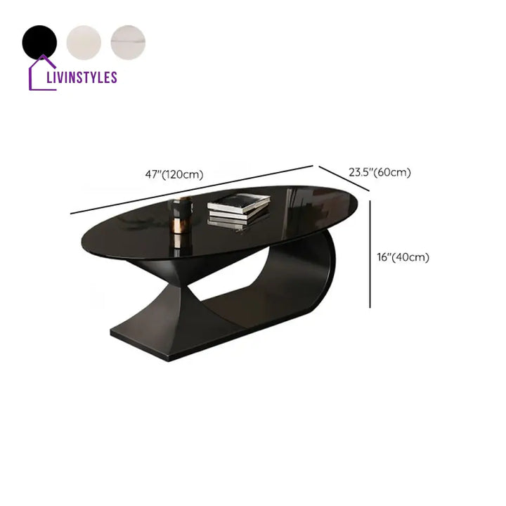 Eshani Stainless Steel Frame Coffee Table for Living Room