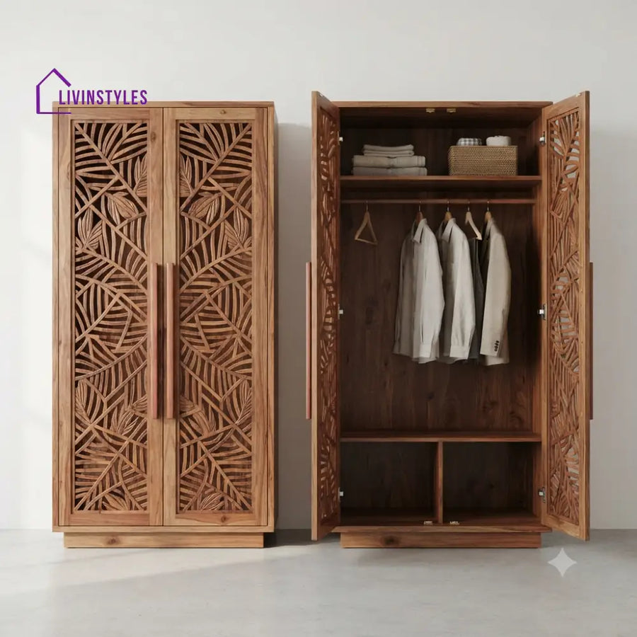 Eshani Wooden Wardrobe for Clothes | Cupboard for Clothes