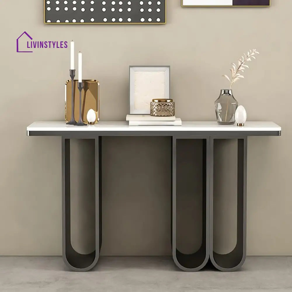 Eshant Stainless Steel Living Room Console Table