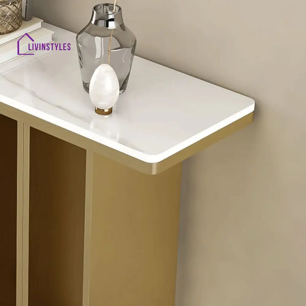 Eshant Stainless Steel Living Room Console Table
