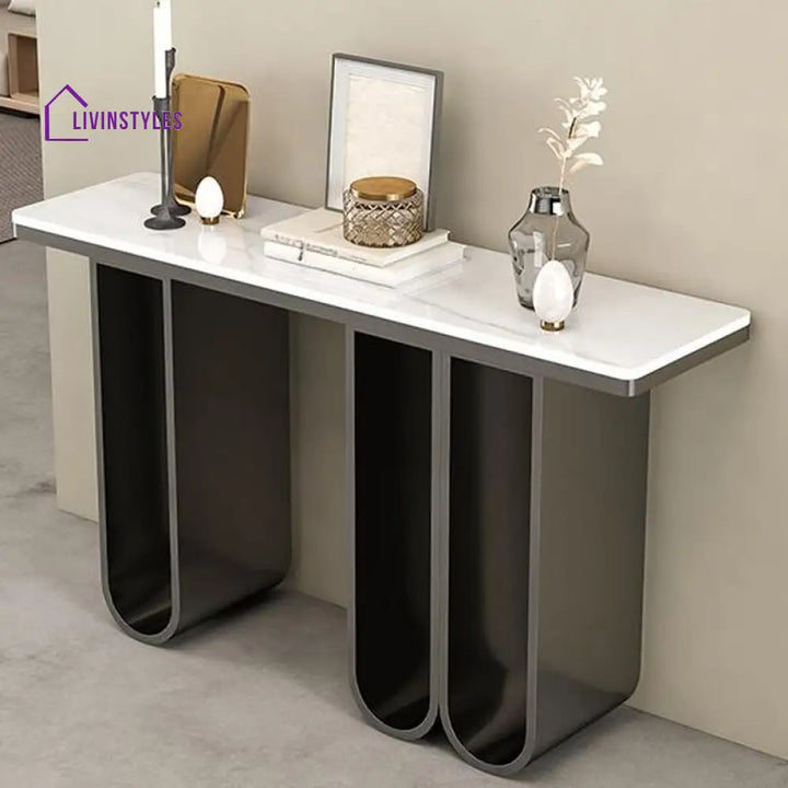 Eshant Stainless Steel Living Room Console Table