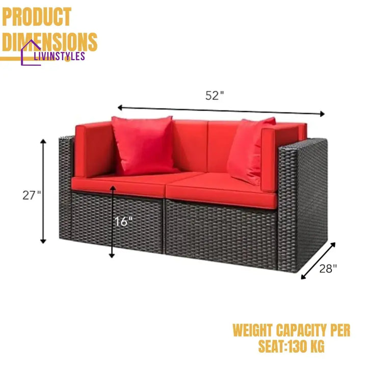 Eshanvi Outdoor All-Weather Rattan Wicker Single Seater Sofa - Sofa Set