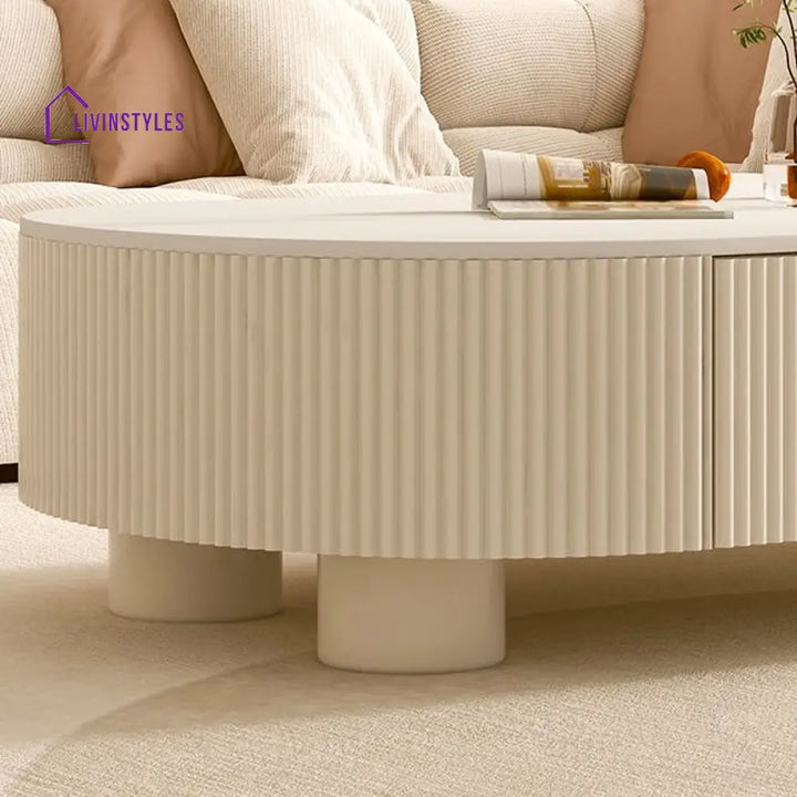 Eska Coffee Table for Living Room | White Finish