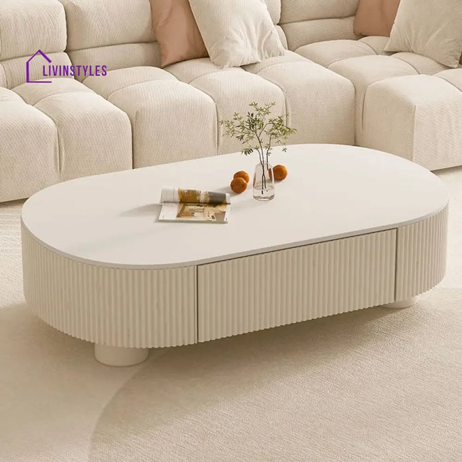 Eska Coffee Table for Living Room | White Finish