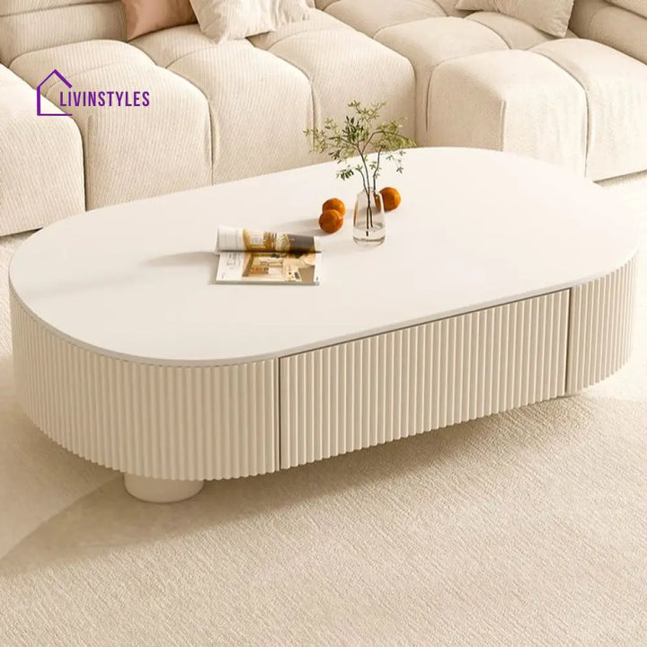 Eska Coffee Table for Living Room | White Finish