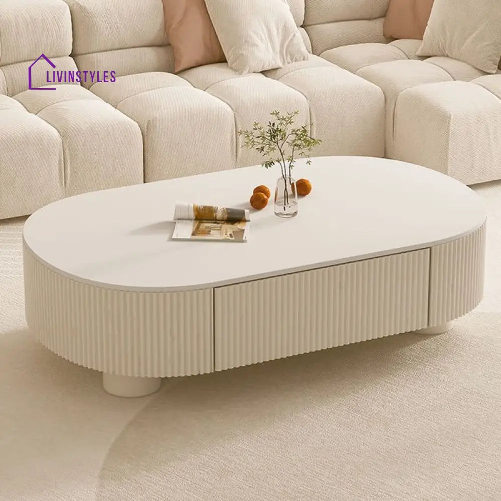 Eska Coffee Table for Living Room | White Finish