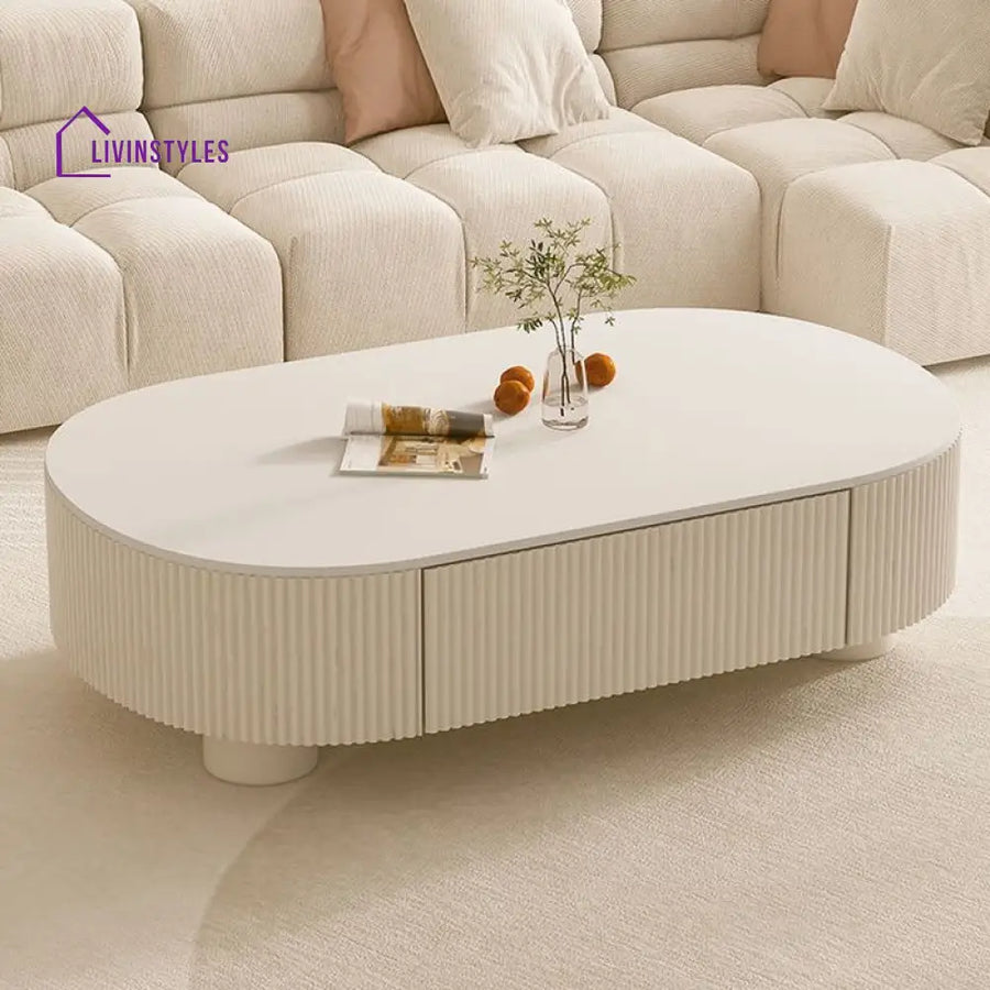 Eska Coffee Table for Living Room | White Finish