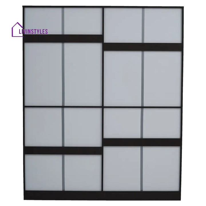 Pavel 4 Door Wardrobe with Mirror (New Wenge) Home Furniture