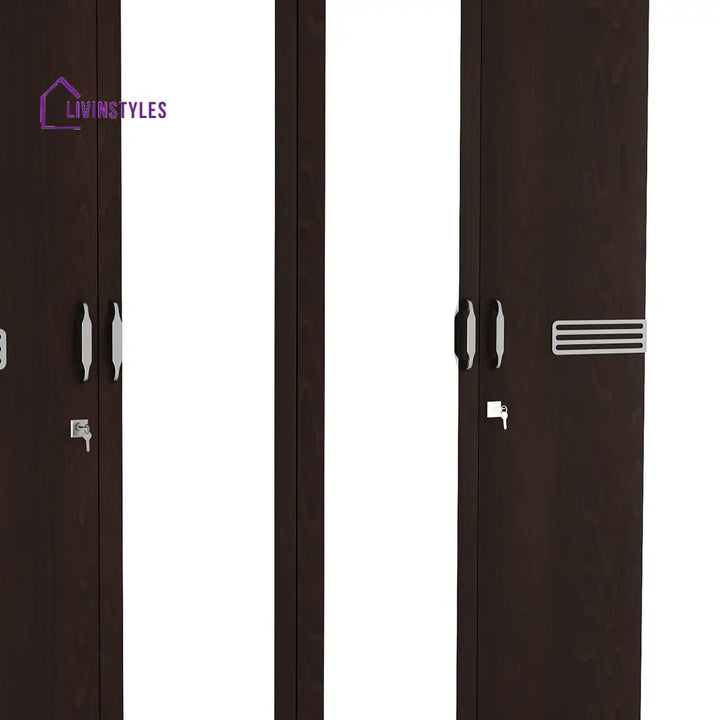 Pavel 4 Door Wardrobe with Mirror (New Wenge) Home Furniture