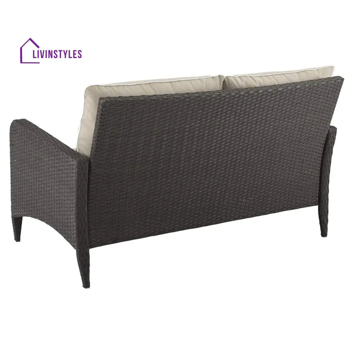 Esmeray Outdoor Wicker Single Seater Loveseat Sofa - Sofa Set