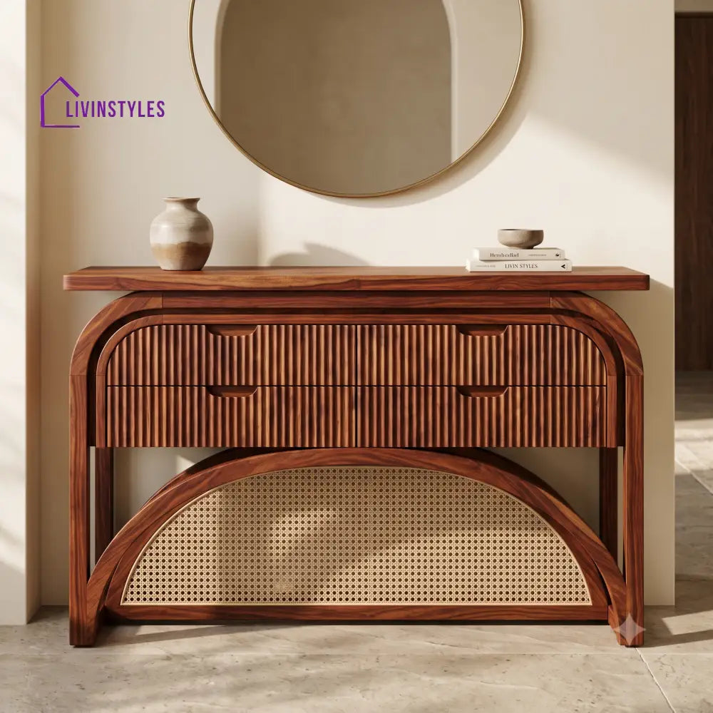 Esmond Premium Wooden Console Table for Living Room | Entryway Table