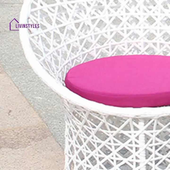 Espiridión Outdoor Patio Seating Set 2 Chairs and 1 Table Set (White) - Coffee Table Sets