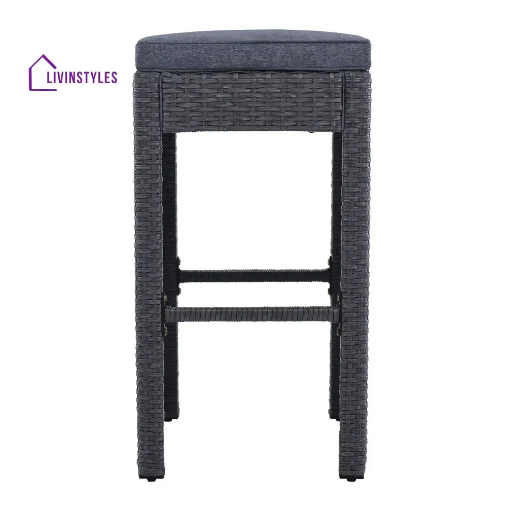 Espiritu Outdoor Bar Sets 4 Stools and 1 Table Patio Bar Set (Grey) - Bar Sets