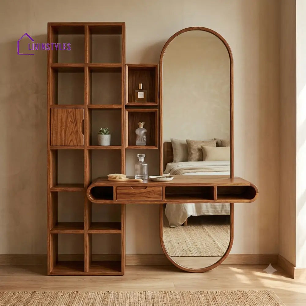 Etienne Premium Solid Wood Dressing Table for Bedroom | New Designer Dressing Unit