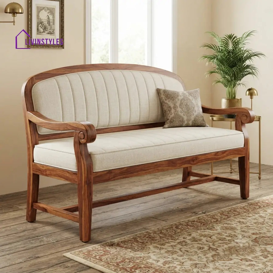 Étienne Wooden Bench for Living Room | Bedroom | Extra Seating