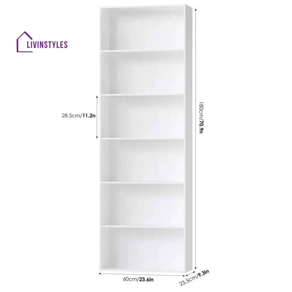 Eva Engineered Wood Bookshelves | Bookshelf for Living Room | Bedroom | Drawing Room | Study Room