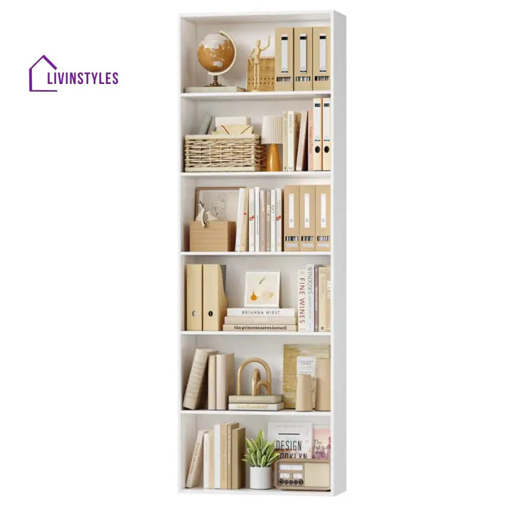 Eva Engineered Wood Bookshelves | Bookshelf for Living Room | Bedroom | Drawing Room | Study Room
