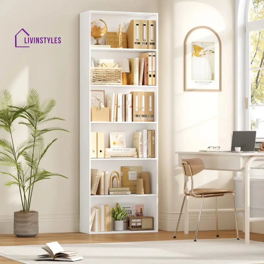 Eva Engineered Wood Bookshelves | Bookshelf for Living Room | Bedroom | Drawing Room | Study Room