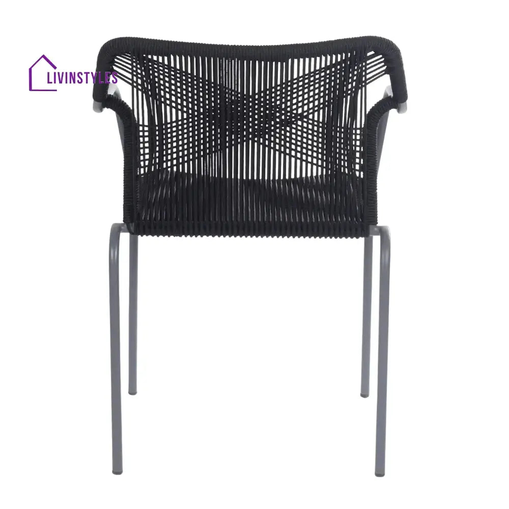 Evelina 3-Piece Outdoor Grey Rope Patio Set - Patio Set