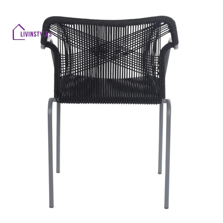 Evelina 3-Piece Outdoor Grey Rope Patio Set - Patio Set