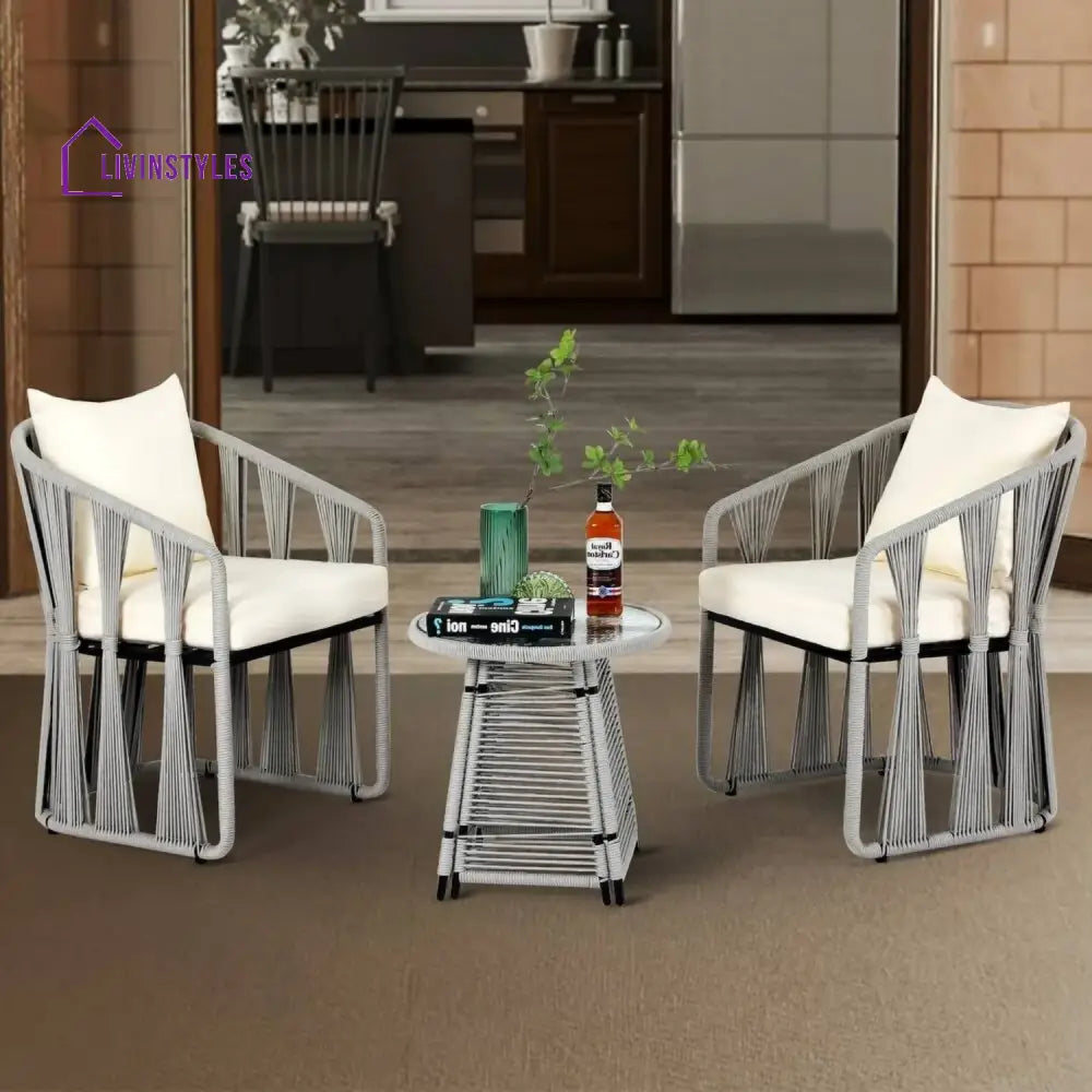 Everleigh Outdoor Rope 3-Piece Patio Set - Patio Set
