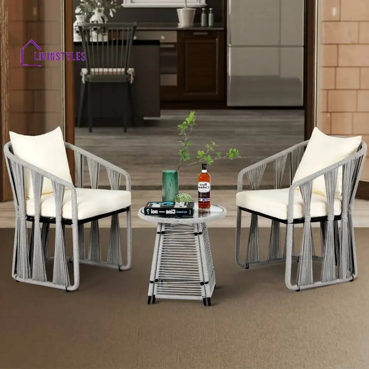 Everleigh Outdoor Rope 3-Piece Patio Set - Patio Set