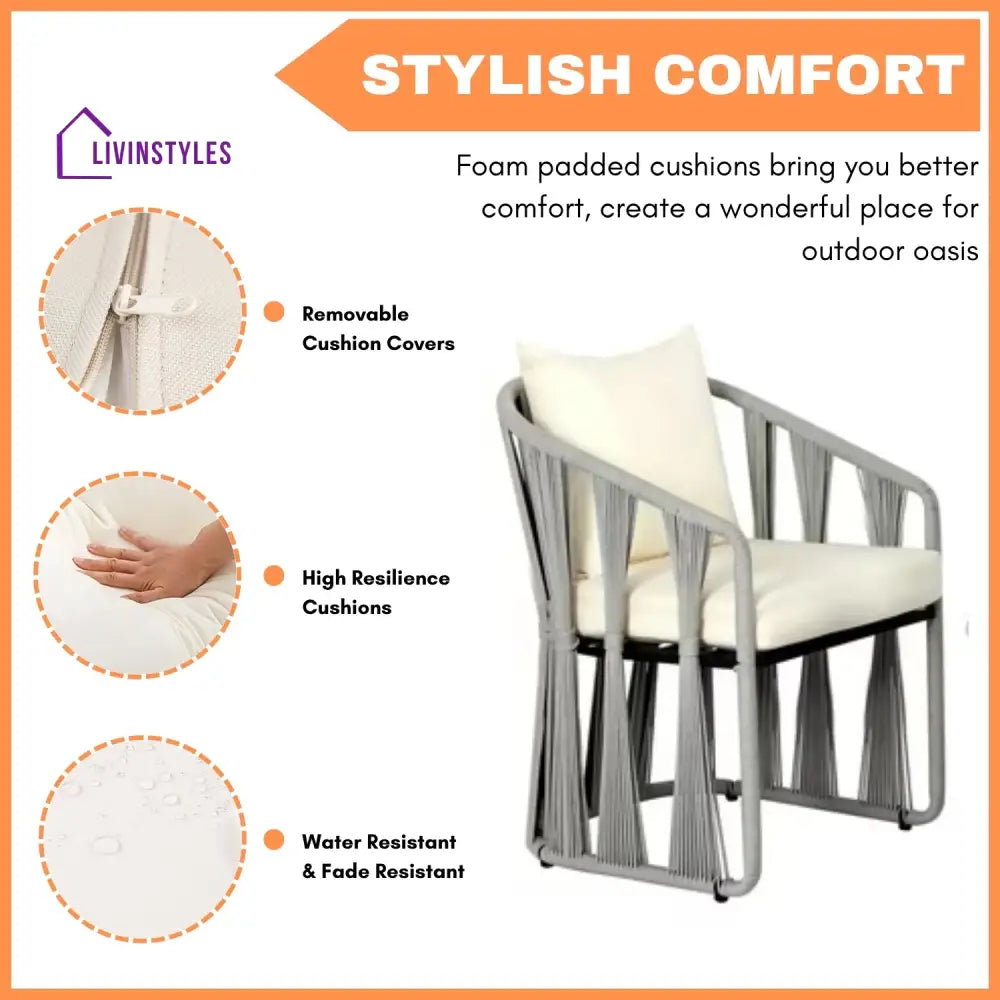 Everleigh Outdoor Rope 3-Piece Patio Set - Patio Set