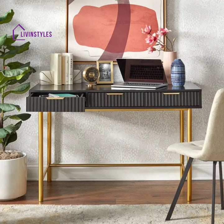 Evgenia Stainless Steel and MDF Study Table for Students