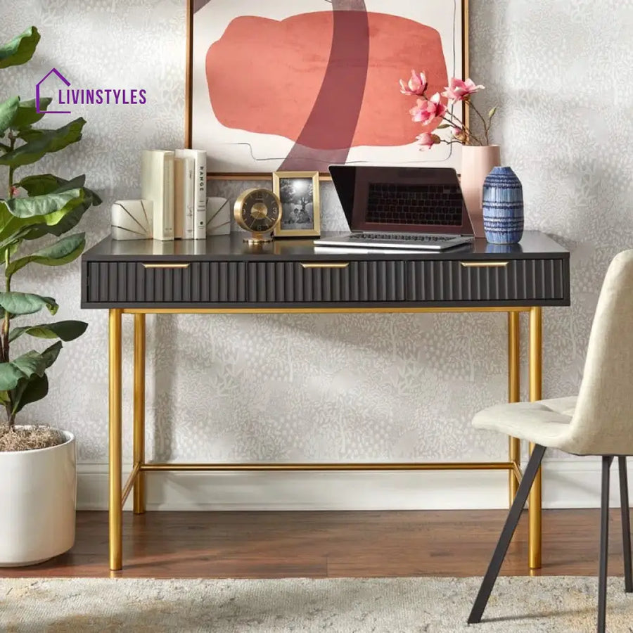 Evgenia Stainless Steel and MDF Study Table for Students
