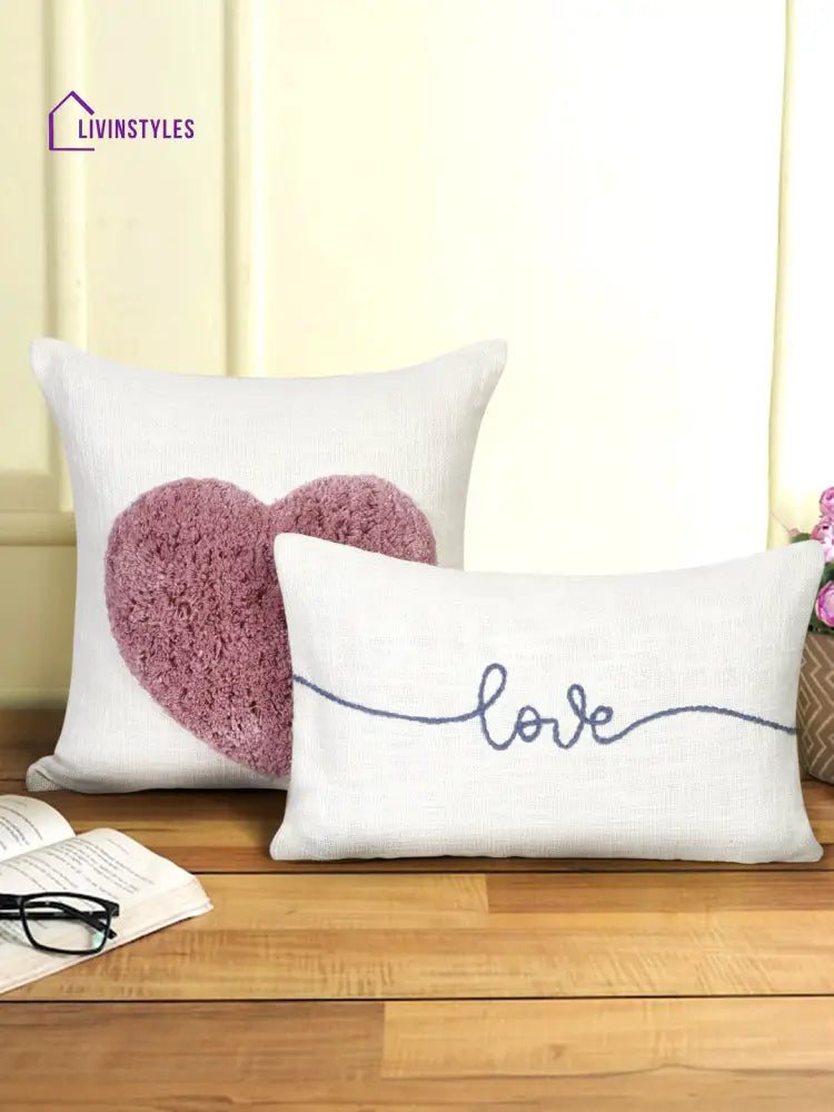 Eyda 100% Cotton Tufted Cushion Cover Set Of 2
