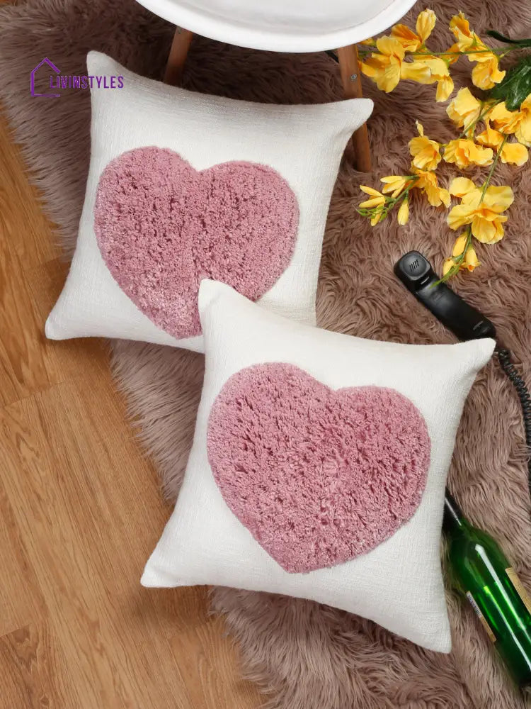 Eyda 100% Cotton Tufted Cushion Cover Set Of 2