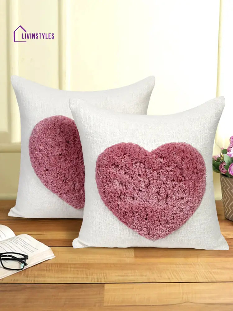 Eyda 100% Cotton Tufted Cushion Cover Set Of 2