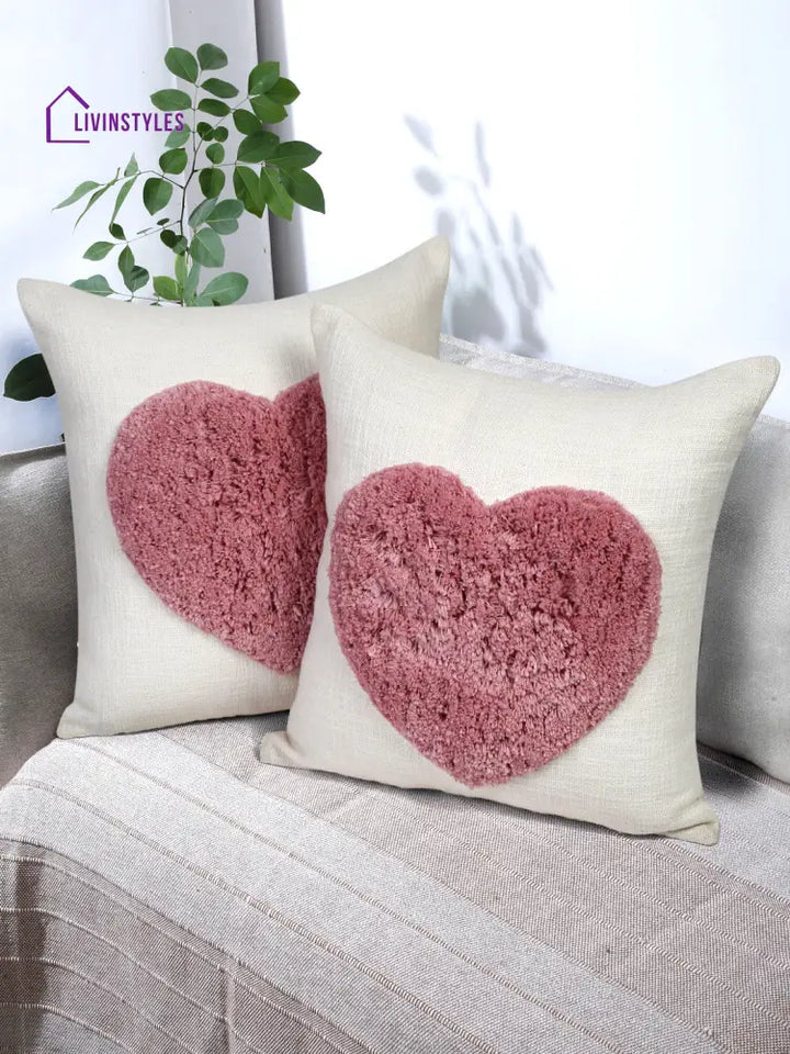 Eyda 100% Cotton Tufted Cushion Cover Set Of 2