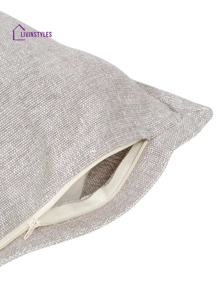 Eyda 100% Cotton Woven Sofa Cushion Covers Set Of 2 18X18 Inch