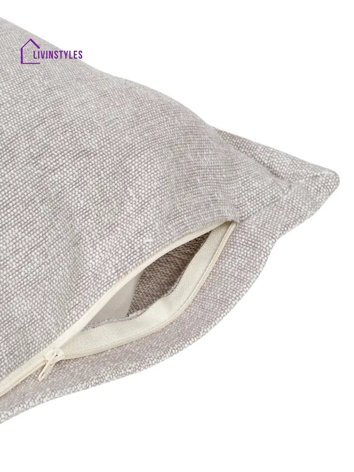 Eyda 100% Cotton Woven Sofa Cushion Covers Set Of 2 18X18 Inch