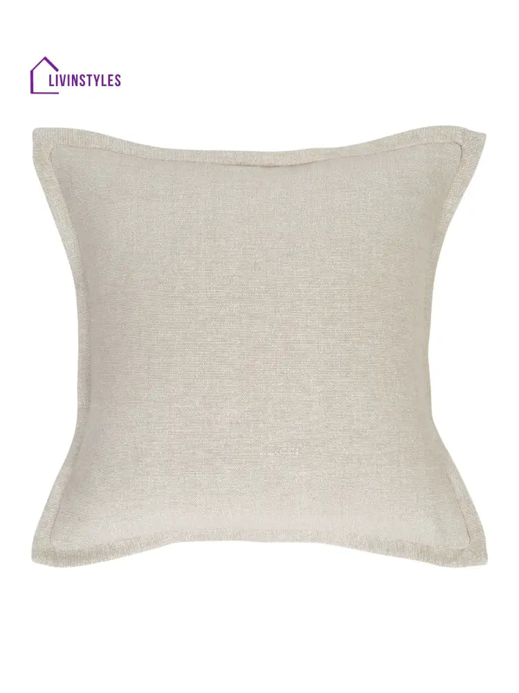 Eyda 100% Cotton Woven Sofa Cushion Covers Set Of 2 18X18 Inch