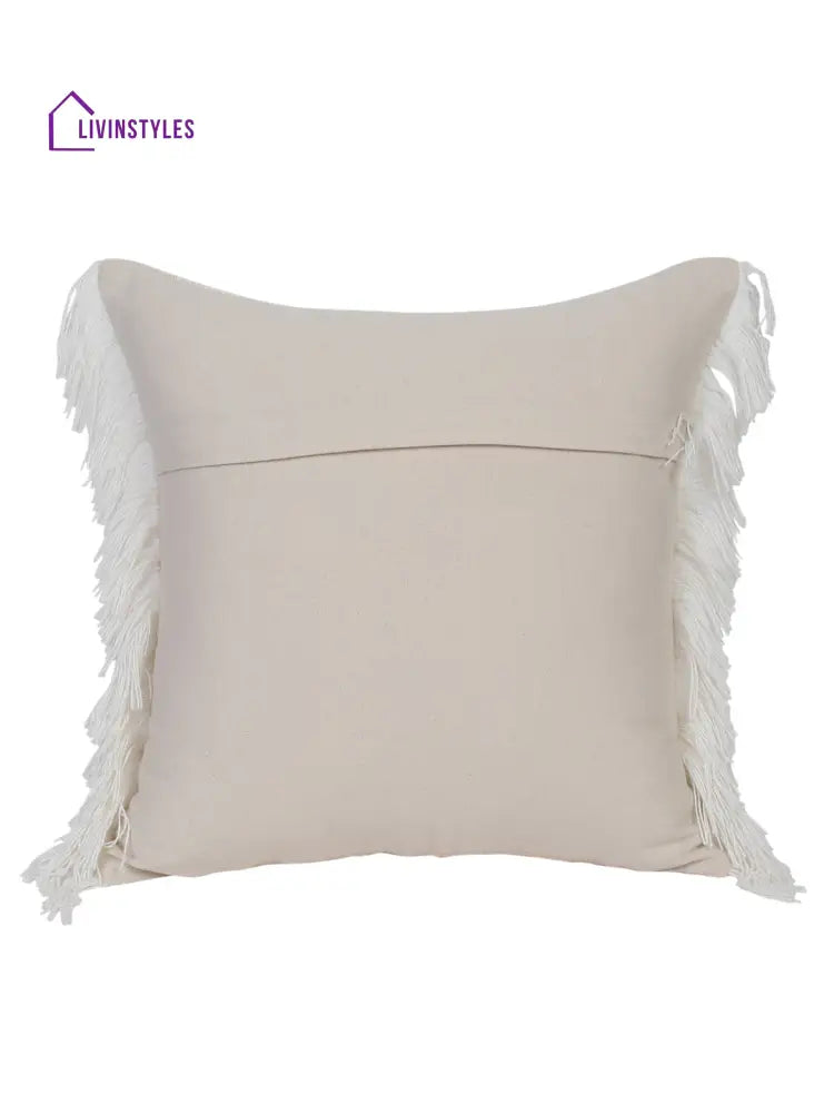 Eyda 100% Cotton Woven Sofa Cushion Covers Set Of 2 18X18 Inch