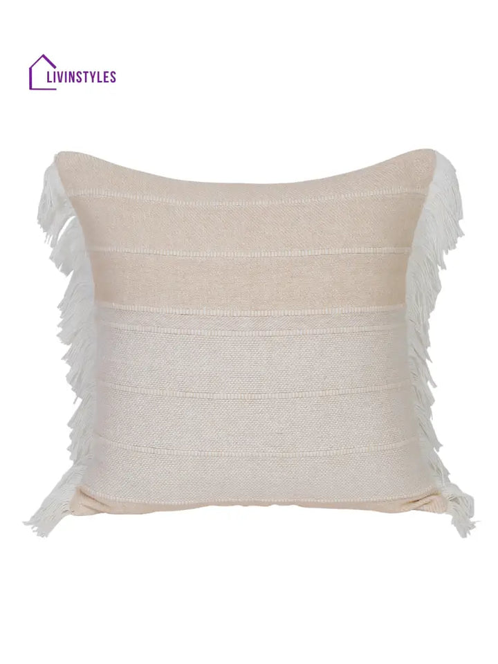 Eyda 100% Cotton Woven Sofa Cushion Covers Set Of 2 18X18 Inch