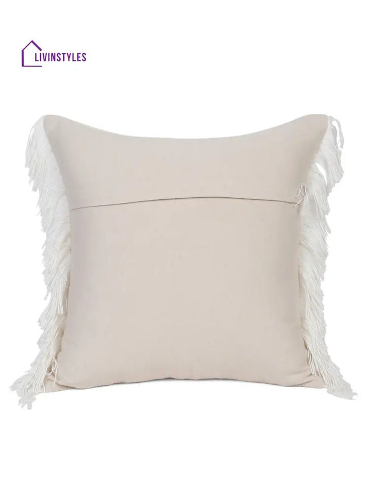 Eyda 100% Cotton Woven Sofa Cushion Covers Set Of 2 18X18 Inch