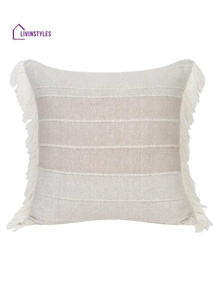 Eyda 100% Cotton Woven Sofa Cushion Covers Set Of 2 18X18 Inch