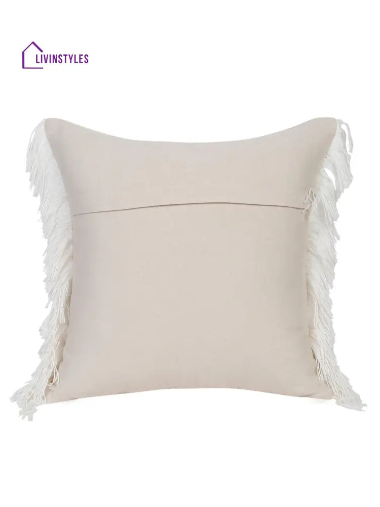 Eyda 100% Cotton Woven Sofa Cushion Covers Set Of 2 18X18 Inch