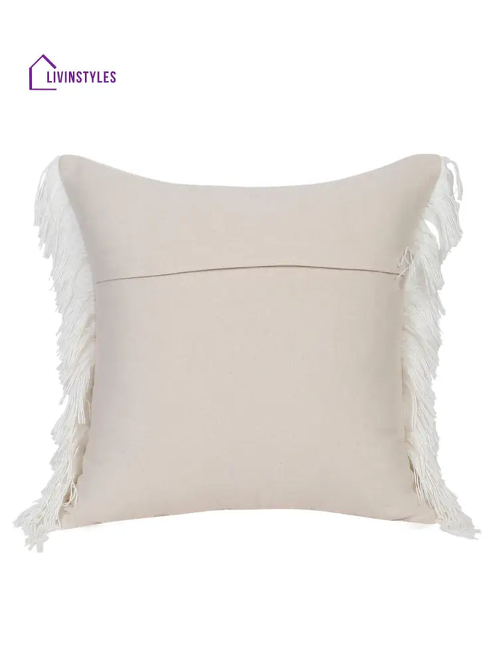 Eyda 100% Cotton Woven Sofa Cushion Covers Set Of 2 18X18 Inch