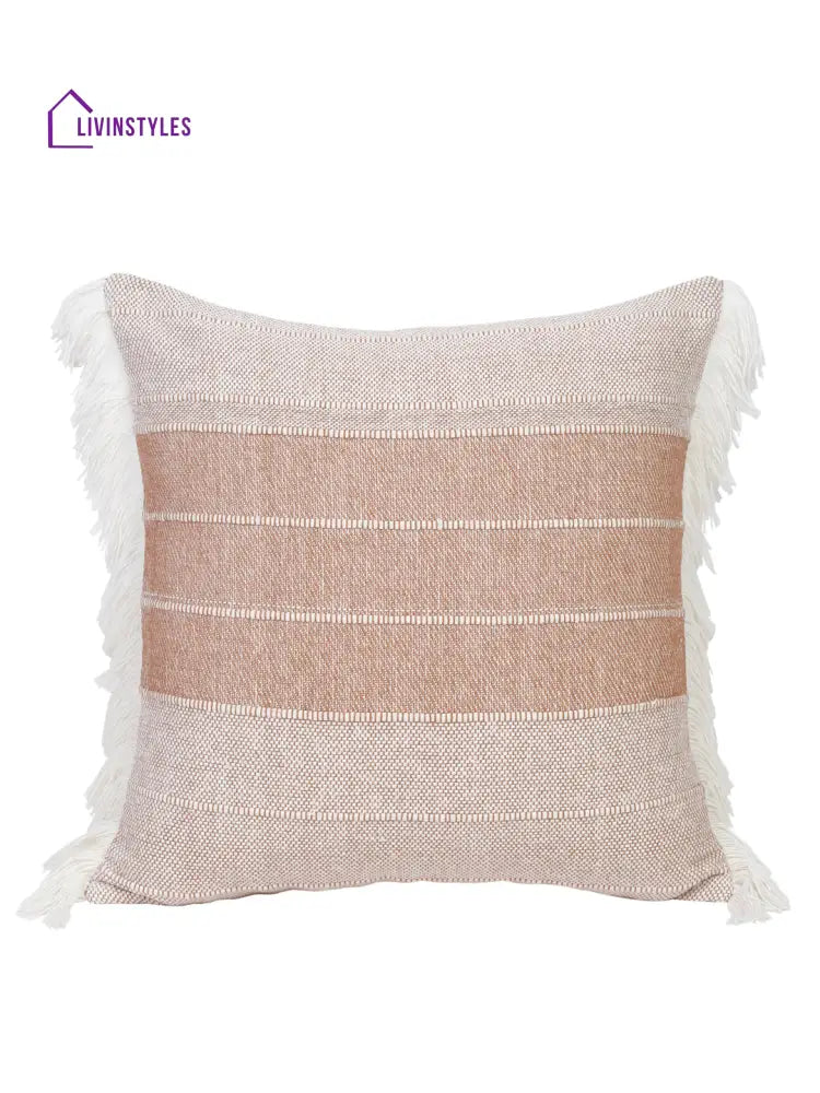 Eyda 100% Cotton Woven Sofa Cushion Covers Set Of 2 18X18 Inch