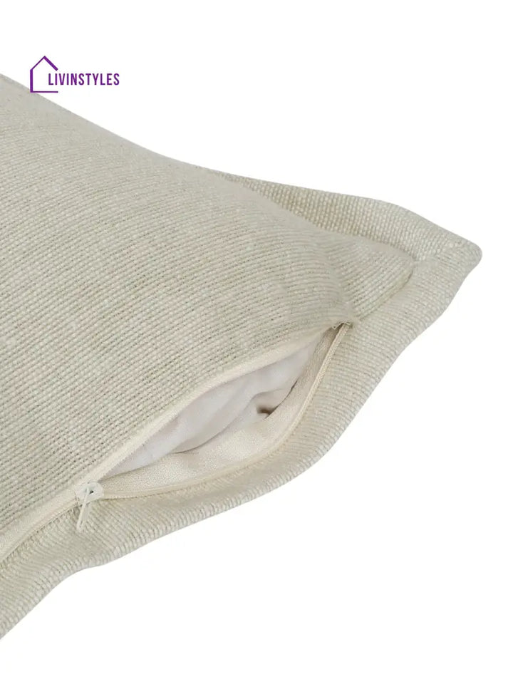 Eyda 100% Cotton Woven Sofa Cushion Covers Set Of 2 18X18 Inch
