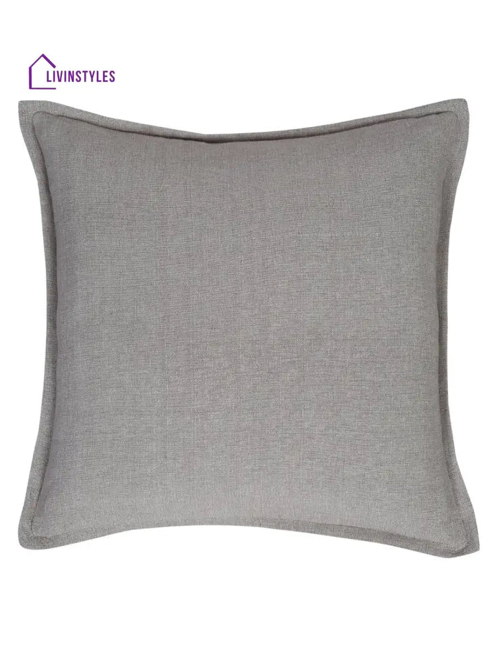 Eyda 100% Cotton Woven Sofa Cushion Covers Set Of 2- 24X24 Inch