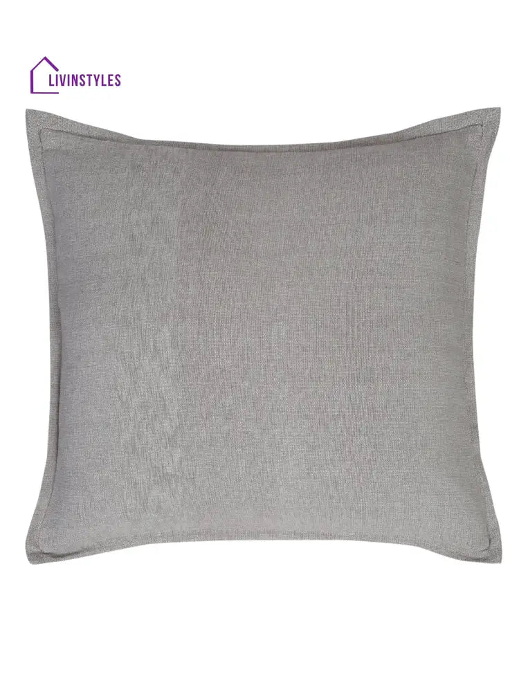 Eyda 100% Cotton Woven Sofa Cushion Covers Set Of 2- 24X24 Inch